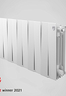 Биметаллический дизайн-радиатор Royal Thermo PianoForte 300, белый - 8 секций, боковое подключение 