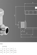 Автоматический воздухоотводчик OR 0502.415 1/2" НР, угловой, никелированный, боковой выпуск 