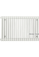 Стальной трубчатый радиатор Zehnder Charleston 2050/18 RAL 9016 1/2", боковой, белый, с креплением 