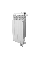 *Биметаллический радиатор Royal Thermo BiLiner 350 Bianco Traffico (белый) VDR - 4 секции, нижнее правое подключение 