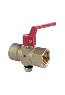 Кран запорный трехходовой SantechSystems 1/2" ВР, для манометра, ручка-рычаг 