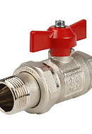 Кран шаровый с разъемным соединением Itap Ideal 0980034 3/4" НР-ВР, 098, полнопроходной, ручка-бабочка 