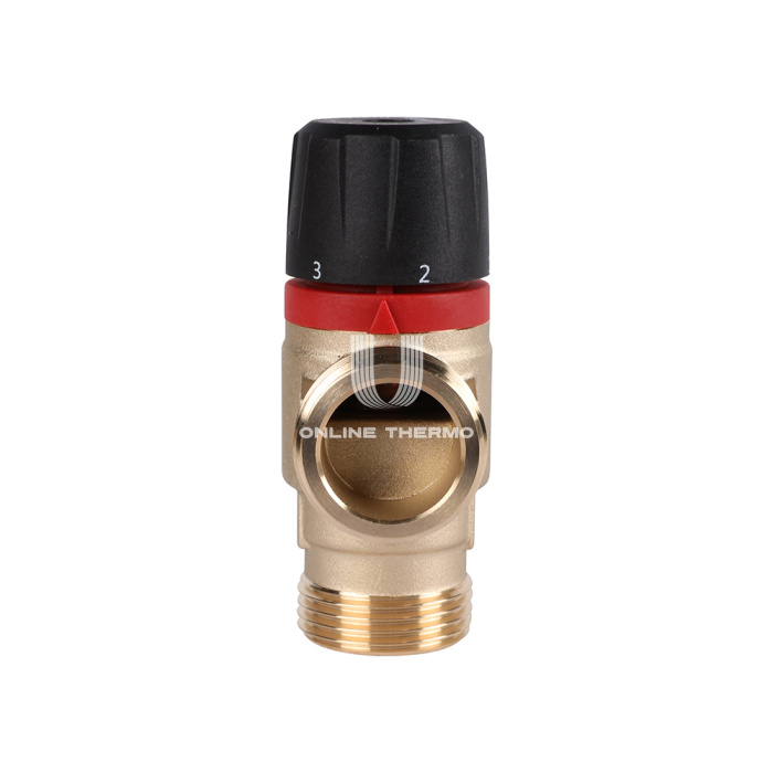 Термостатический смесительный клапан Rommer RVM-0232-256025 НР 1", Kvs 2.5, PN5, 35-60°C 