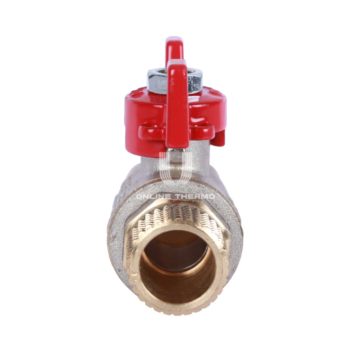 Кран шаровый Rommer RBV-0007-0410215, 1/2" НР-НР, стандартный, ручка-бабочка 