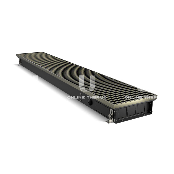Конвектор внутрипольный Royal Thermo ATRIUM RT-A-75/200/1600-DG-U-DB, с естественной конвекцией, без вентилятора 