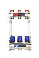 Коллекторная группа для отопления Varmega VM15803 ВР 1", на 3 контура 3/4" EK, латунь 