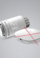 Термостатическая головка (термостат) Royal Thermo Smart Heat RTE 77.001, электронная, M30х1.5 + Click, белая 