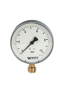 Манометр радиальный Watts 10008078 F+R250 (MRS), диаметр 100 мм, 10 бар, 1/2" 