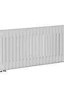 Стальной трубчатый радиатор Rifar Tubog 3037/14 RAL 9016 3/4", нижний, белый, в комплекте термостатический клапан 