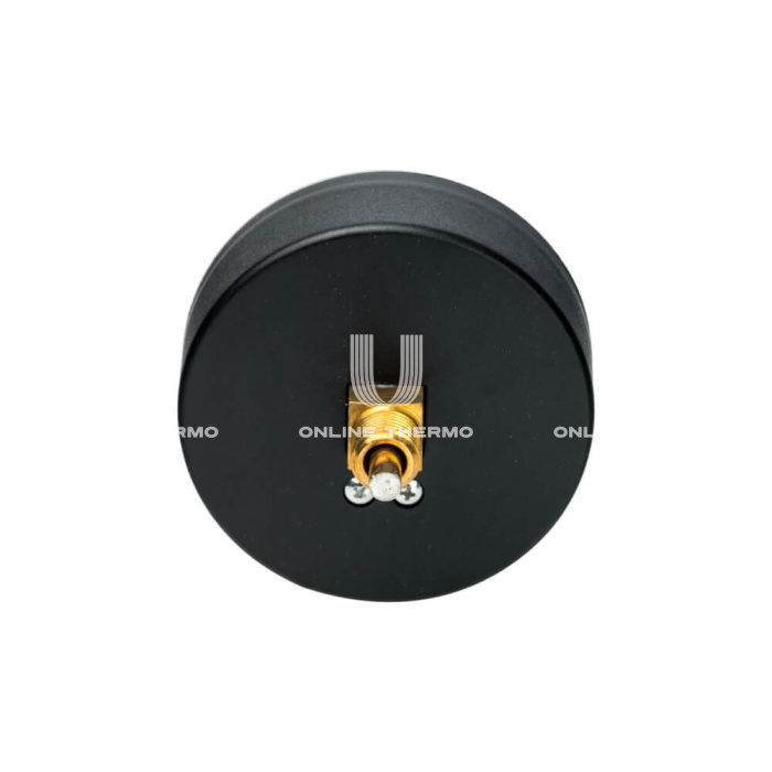 Термоманометр аксиальный Stout SIM-0005-801015, диаметр 80 мм, 10 бар, 1/2", 120°С, с запорным клапаном 